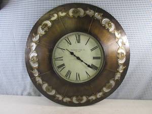 lot 143 image: (FS) Large 24 Metal Wall Clock  - ...
