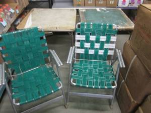 lot 151 image: (BR1) 2 Folding Card Tables and 2 F...