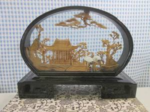 lot 170 image: (CSB) Vintage Chinese Diorama Corkw...