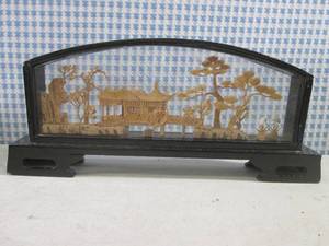 lot 171 image: (FS) Vintage Chinese Diorama Corkwo...