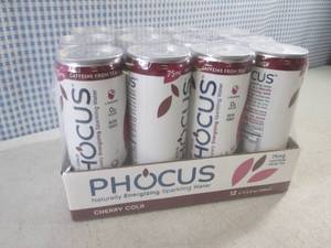 lot 219 image: (B-2) 12-Pack Phocus Cherry Cola Sp...