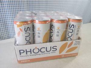lot 220 image: (B-2) 12-Pack Phocus Peach Sparklin...