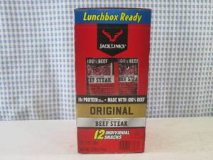lot 241 image: (B-3) Box of 12 Jack Links Original...