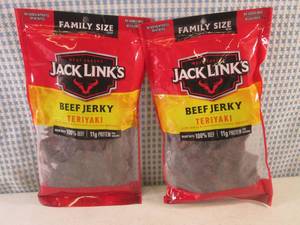 lot 249 image: (B-3) 2 Family Size Bags Jack Links...