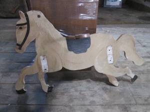 lot 269 image: (HDW) Vintage Wood Horse - 36 x 21...