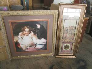 lot 276 image: (HDW) 2 Framed Wall Decor 37 x 37...