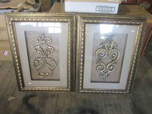 lot 277 image: (HDW) Set of 2 Wall Decor 23 W x 3...