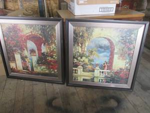 lot 279 image: (HDW) Set of 2 Wall Decor 29 14 x...
