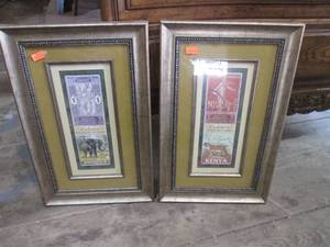 lot 280 image: (HDW) Set of 2 Vintage Stamps Desig...
