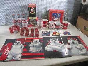 lot 291 image: (A-2) Assorted Coca-Cola Collectabl...