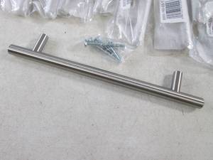 lot 297 image: (EC1) Lot of 10 Brushed Stainless 8...