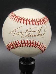 lot 41 image: Oakland As Great Terry Steinbeck Autographed Picture with COA