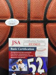 lot 5 image: Official NBA Size Basketball Autographed by Golden State Warriors  Chris Paul with COA