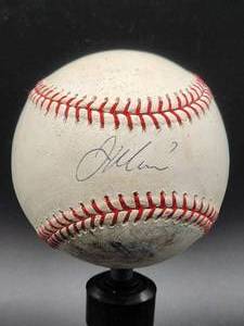 lot 39 image: Minnesota Twins Great Joe Mauer Autographed Baseball No COA