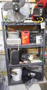 lot 23 image: Shelving and every thing on it.