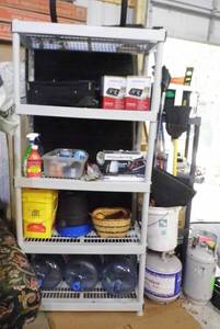 lot 33 image: Shelving and everything on it