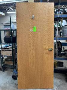30-70 Solid Core Wood Door with Frame