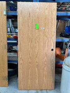 30-70 Solid Core Wood Door with Frame