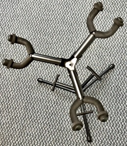 lot 29 image: Collapsible and Adjustable 3 Guitar Stand by ON STAGE STANDS