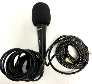 lot 34 image: Adjustable and Collapsible Microphone stand with TONOR Microphone.