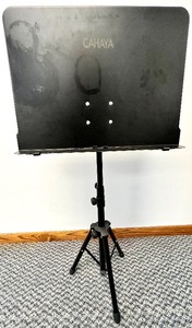lot 37 image: Pair of Adjustable and Collapsable Music Stands