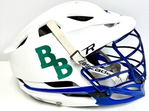 lot 39 image: CASCADE R Medium Lacrosse Helmet, Large MAVERIK 375 ROME Gloves and Pads