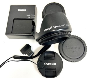 lot 60 image: CANNON EFS 18 55MM Image Stabilizer Macro 0.25  0.8 Ft EOS REBEL T3 Camera with Accessories and Bag