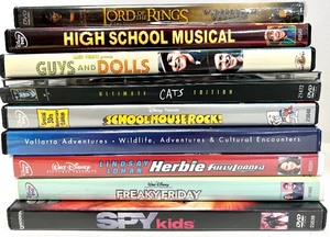 lot 71 image: Kids Media Mania DVDs and CDs DISNEY - SCOOBY DOO - MICKEY MOUSE - Musicals and More