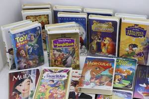 lot 1 image: Collection of VHS Disney Tapes