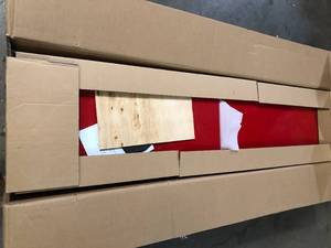 Husky Ready-to-Assemble 24-Gauge Steel Freestanding Garage Cabinet in Red (36 in. W x 72 in. H x 18 in. D) Customer Returns See Pictures