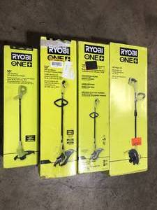 Lot of Assorted Ryobi String Trimmers Various Sizes and Conditions Customer Returns See Pictures