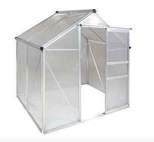lot 4 image: NEW Ogrow 4 x 6 Aluminum Walk-In Greenhouse
