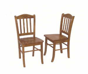 lot 10 image: NEW Oak Shaker Chair Set of 2