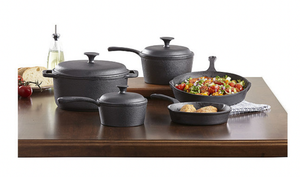 lot 41 image: 8-Pc. Pre-Seasoned Cast Iron Cookware Set