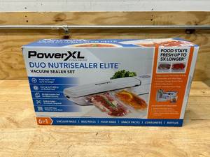 lot 40 image: POWER XL Duo Nutrisealer Elite Vacuum Sealer Set