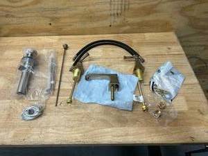 lot 95 image: KOHLER 445689 Widespread Lavatory Faucet, Vibrant Brushed Bronze