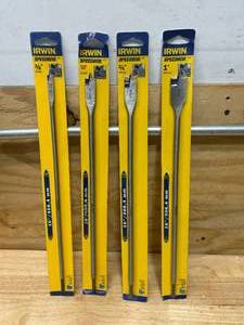 lot 103 image: IRWIN Lot of 4- Speedbor Bits- 16