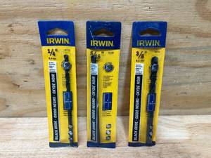 lot 104 image: IRWIN Lot of 3- Black Oxide Bits