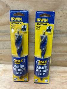 lot 106 image: IRWIN Lot of 2- 34 Speedbor Bits