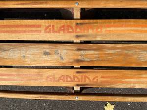 lot 152 image: Vintage Gladding Wooden Sled