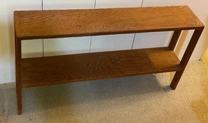 lot 169 image: Vintage Wooden Hand Made Shelf