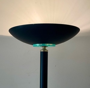 lot 54 image: Black Metal Based Lamp