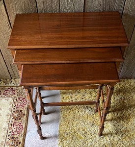 lot 137 image: Vintage Nesting Tables