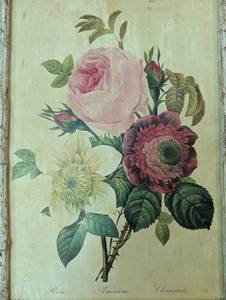 lot 186 image: Distressed Frame Floral Print