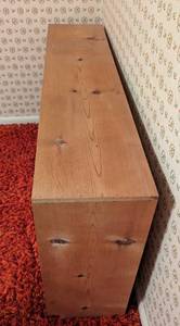 lot 94 image: Unfinished Pine Wood Bookshelf