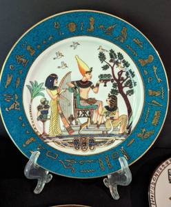 lot 122 image: Four Royal Porcelain and Limoges Egyptian Plates