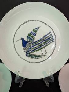 lot 123 image: Five Bidasoa Spain Bird Plates