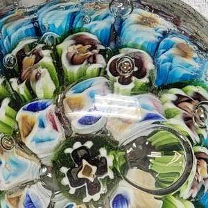 lot 81 image: Millefiori Glass Paperweight