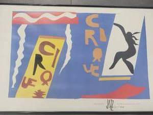 lot 14 image: MIA Poster  The Circus, July 1946 Art Print by Henri Matisse