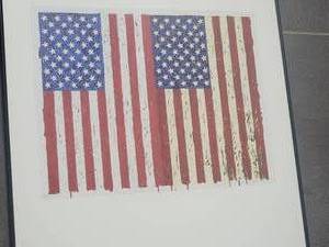 lot 19 image: 1990 Walker Art Ctr Jasper Johns Printed Symbols Framed Poster